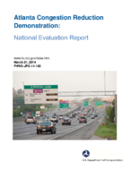 Atlanta Congestion Reduction Demonstration National Evaluation Report