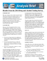 Results from the 2014 Drug and Alcohol Testing Survey Analysis Brief