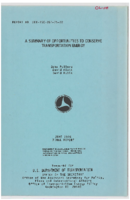 Summary of Opportunities to Conserve Transportation Energy