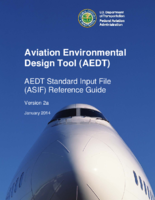 Aviation Environmental Design Tool AEDT AEDT Standard Input File ASIF reference guide version 2a