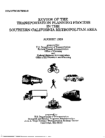 Review of the transportation planning process in the southern California metropolitan area