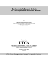 Development of a Device to Evaluate the Cracking Potential of Concrete Mixtures