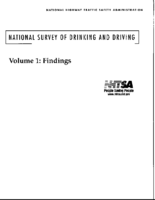 National Survey of Drinking and Driving Attitudes and Behavior 1999 Volume 1 Findings