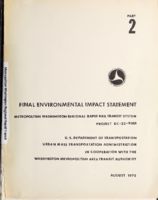 Final Environmental Impact Statement Metropolitan Washington Regional Rapid Rail Transit System Project DC239001 Part 2