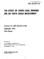 The Effect of Lower Legal Drinking Age on Youth Crash Involvement