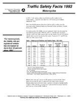 Traffic Safety Facts 1993 Motorcycles