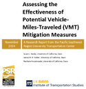 Assessing the Effectiveness of Potential VehicleMilesTraveled VMT Mitigation Measures
