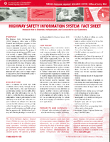 Highway Safety Information System Fact Sheet  Research that is Essential Indispensable and Connected to our Customers 2001