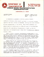 Department of Transportation News Urban Mass Transportation Administration UMTA 7664