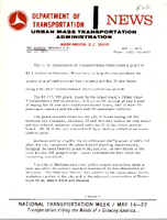 Department of Transportation News Urban Mass Transportation Administration DOT 9471