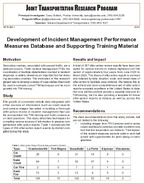 Development of Incident Management Performance Measures Database and Supporting Training Material Summary