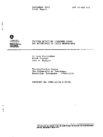 Factors Affecting Consumer Usage and Acceptance of Child Restraints