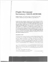 Flight movement inventory  SAGEAERO2K