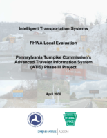 Pennsylvania Turnpike Commissions advanced traveler information system ATIS phase III project