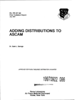 Adding Distributions to ASCAM