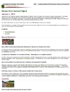 Human Environment Digest January 1 2015