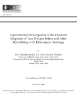 Experimental Investigation of the Dynamic Response of Two Bridges Before and After Retrofitting with Elastomeric Bearings