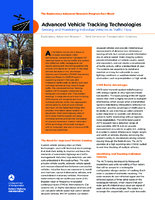 Advanced Vehicle Tracking Technologies  Sensing and Monitoring Individual Vehicles in Traffic Flow  fact sheet