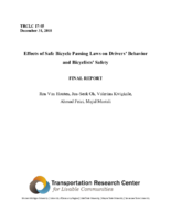 Effects of Safe Bicycle Passing Laws on Drivers Behavior and Bicyclists Safety