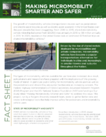 Making Micromobility Smarter and Safer fact sheet