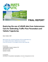 Exploring the Use of Lidar Data From Autonomous Cars for Estimating Traffic Flow Parameters and Vehicle Trajectories