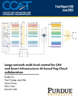 Large Network MultiLevel Control for CAV and Smart Infrastructure AIBased FogCloud Collaboration