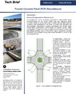 Precast Concrete Panel PCP Roundabouts tech brief