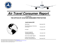 Air Travel Consumer Report January 2022