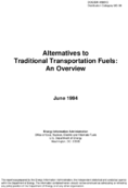 Alternatives to Traditional Transportation Fuels An Overview June 1994