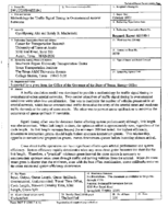 Methodology for Traffic Signal Timing in Oversaturated Arterial Networks