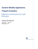 Dynamic mobility applications program evaluation  nationallevel impacts and costs estimation  final report