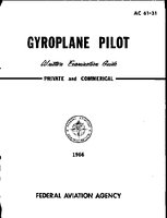 AC 6131 Gyroplane Pilot Written Examination Guide Private and Commercial