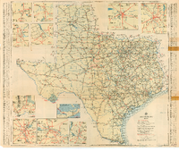 Official Map of the Highway System of Texas February 15 1937
