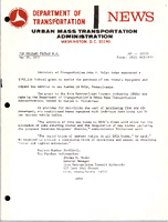 Department of Transportation News Urban Mass Transportation Administration DOT 10970