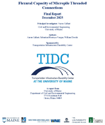 Flexural Capacity of Micropile Threaded Connections
