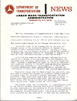 Department of Transportation News Urban Mass Transportation Administration UMTA 7628