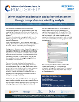 Driver Impairment Detection and Safety Enhancement Through Comprehensive Volatility Analysis Research Brief