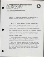 Remarks by US Secretary of Transportation Neil Goldschmidt to the Washington Press Club