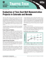 Evaluation of Teen Seat Belt Demonstration Projects in Colorado and Nevada Traffic Tech