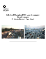 Effects of Changing HOV Lane Occupancy Requirements El Monte Busway Case Study Final Report  Executive Summary