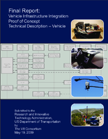 Vehicle infrastructure integration proof of concept  technical descriptionvehicle  final report