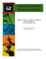 Effect of Trona on the Leaching of Trace Elements From Coal Fly Ash