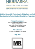Utilizing Kryton KIM Technology in Bridge Deck and Rail Construction to Protect against Chloride Ion Penetration