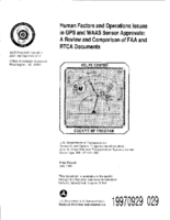 Human Factors and Operations Issues in GPS and WAAS Sensor Approvals A Review and Comparison of FAA and RTCA Documents