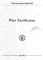 CAM 20 Pilot Certificates 1954
