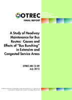A Study of Headway Maintenance for Bus Routes Causes and Effects of Bus Bunching in Extensive and Congested Service Areas
