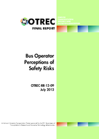 Bus operator perceptions of safety risks