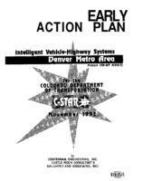 Intelligent Vehicle Highway Systems Denver Metro Area Early Action Plan