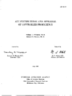ATC system error and appraisal of controller proficiency