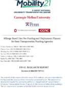Mileage Based User Fee Funding and Deployment Planner for State Transportation Funding Agencies